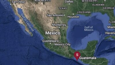Mapa de México con puntero en el estado de Chiapas