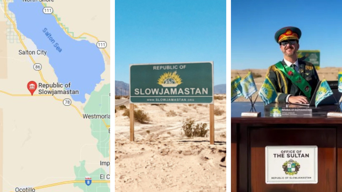Slowjamastán, la micronación creada por un DJ en el desierto de EU: conoce su ubicación en GoogleMaps