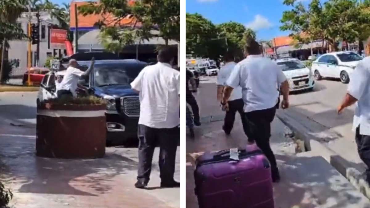 ¡Una vez más! Taxistas de Cancún agreden con piedras a turistas por confundirlos con Uber