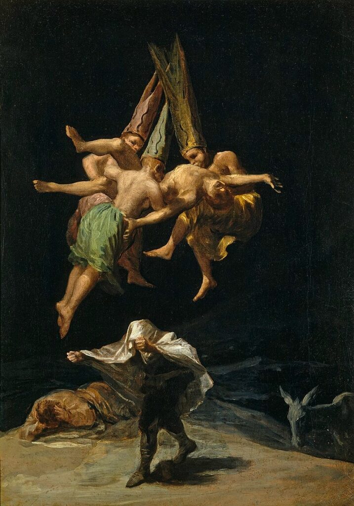 “Vuelo de Brujas” de Goya