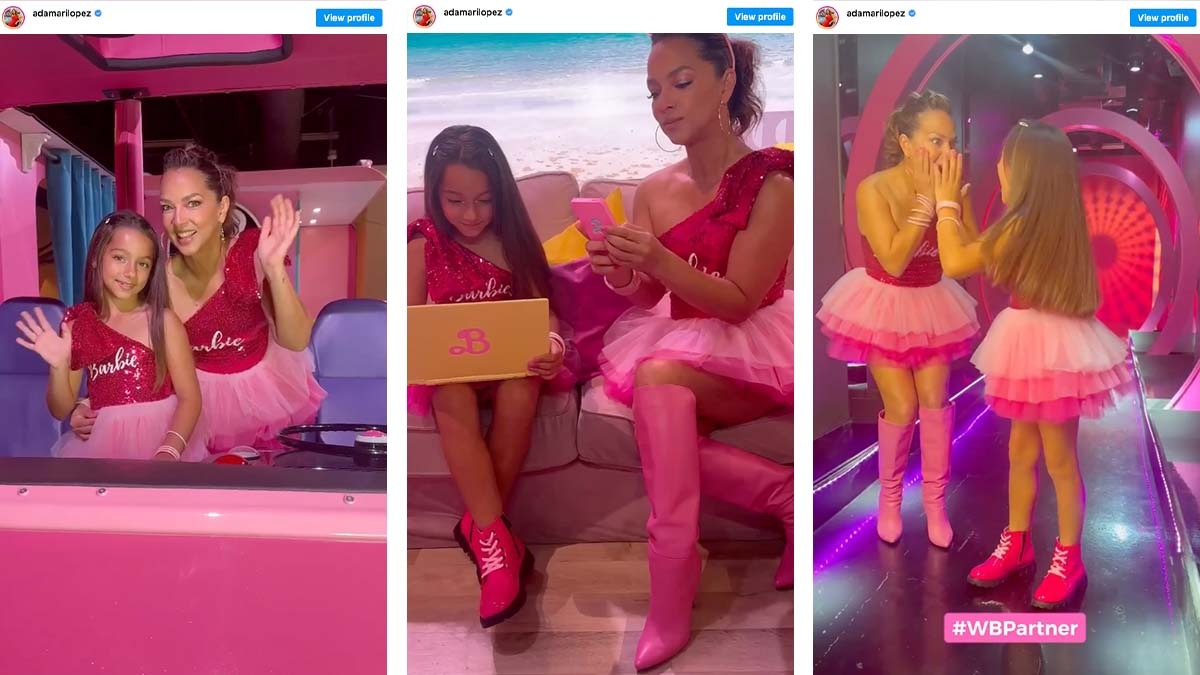Adamari López y su hija se visten de Barbie y lucen como ¡todas unas muñecas!