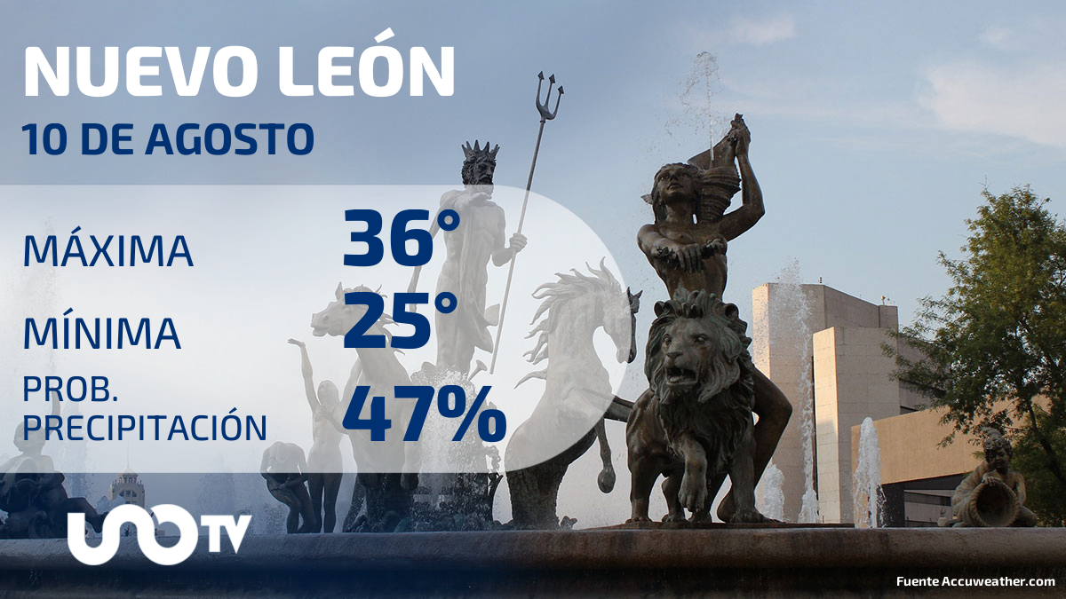 Clima en Nuevo León para el 10 de agosto de 2023: Aprovecha que hay probabilidades de lluvia, aunque sigue el calor