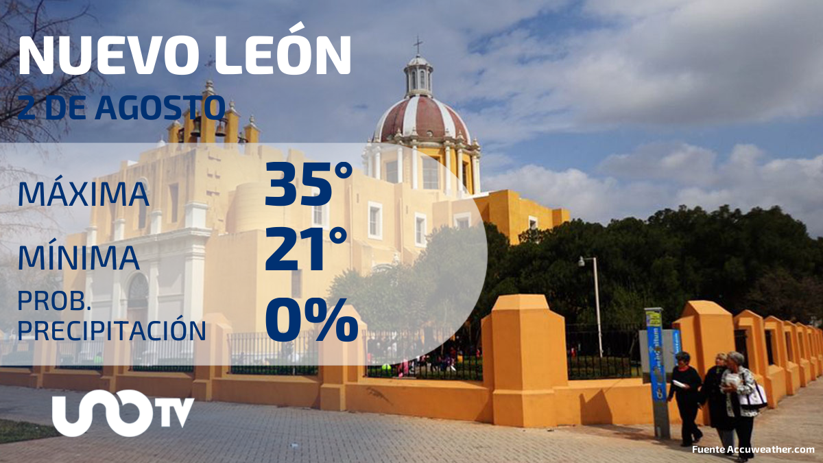 Clima en Nuevo León para el 2 de agosto de 2023: no se prevén lluvias