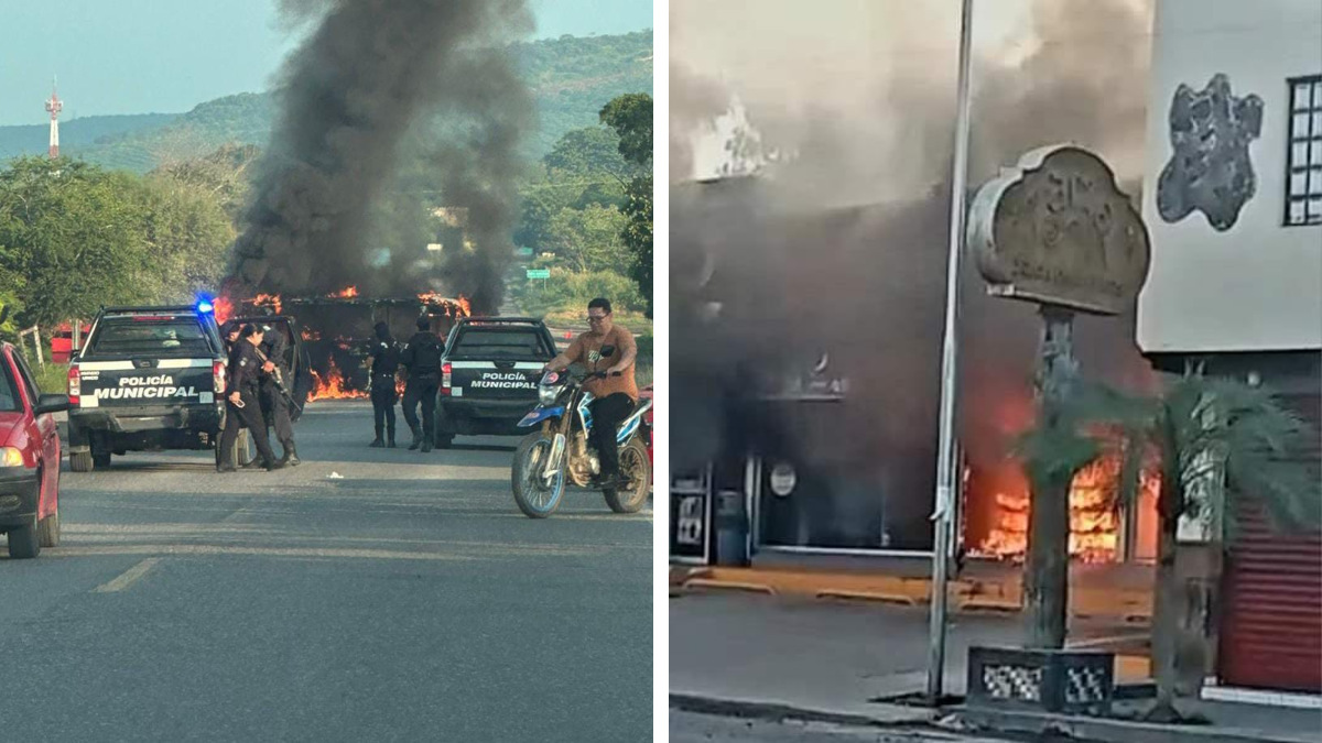 Bloqueos, quemas y balaceras en Tierra Caliente, Michoacán