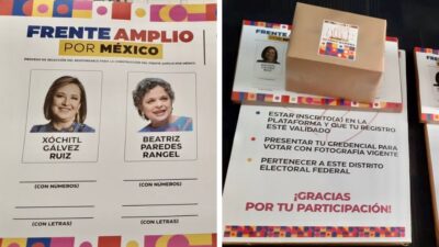 Consulta del Frente Amplio entre Xóchitl Gálvez y Beatriz Paredes