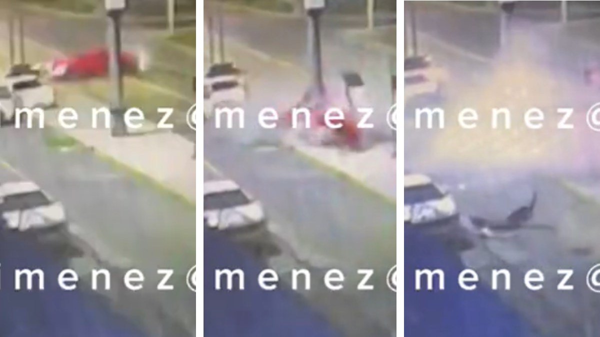 Fuertes imágenes: revelan video del choque de Camaro contra poste en Tlalpan