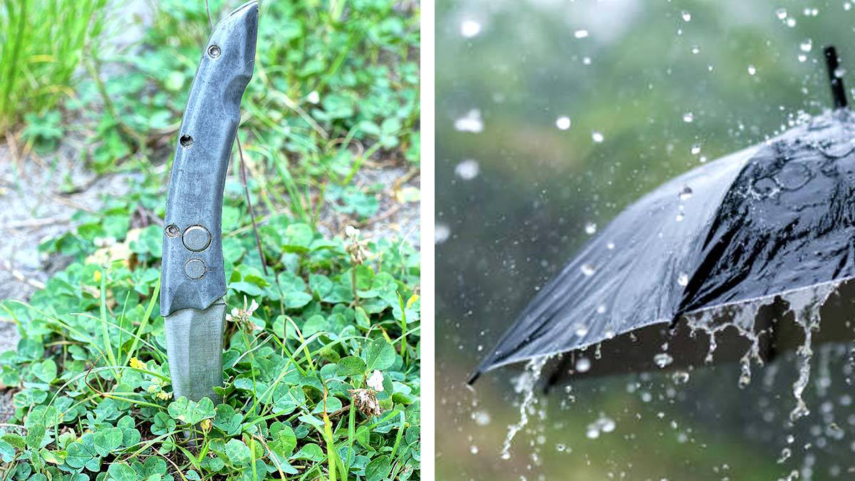Clavar un cuchillo en la tierra para evitar la lluvia ¿de dónde viene este ritual y funciona?