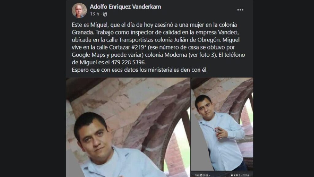 Feminicidio de Milagros en León: filtran datos y foto de Miguel, presunto asesino