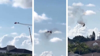 Helicóptero de rescate se estrella en Florida