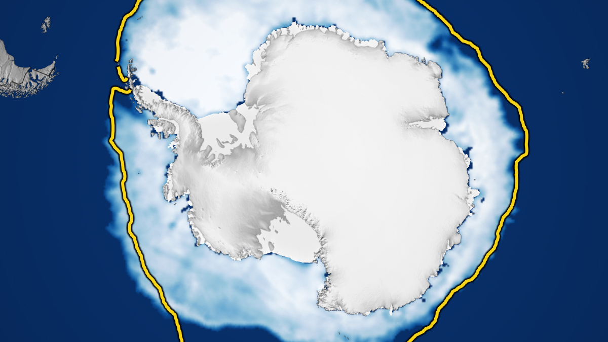 Hielo marino de la Antártida presenta niveles “excepcionalmente bajos”: así lo evidencia la NASA