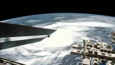 Así se ve el huracán Idalia desde el espacio: la Estación Espacial Internacional lo capturó