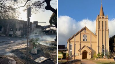 Iglesia en Hawái quedó intacta tras incendios