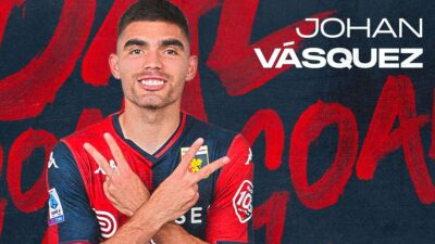 Johan Vásquez anota en su regreso con el Genoa de Italia
