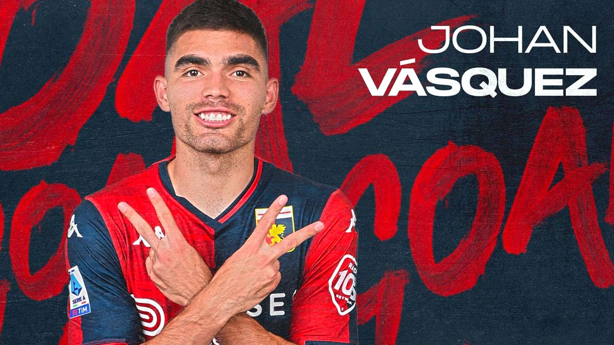 Johan Vásquez anota en su regreso al Genoa en la Copa de Italia