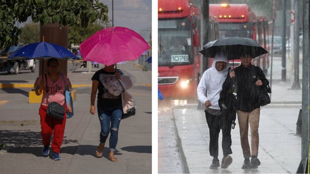 Calor y lluvias en México