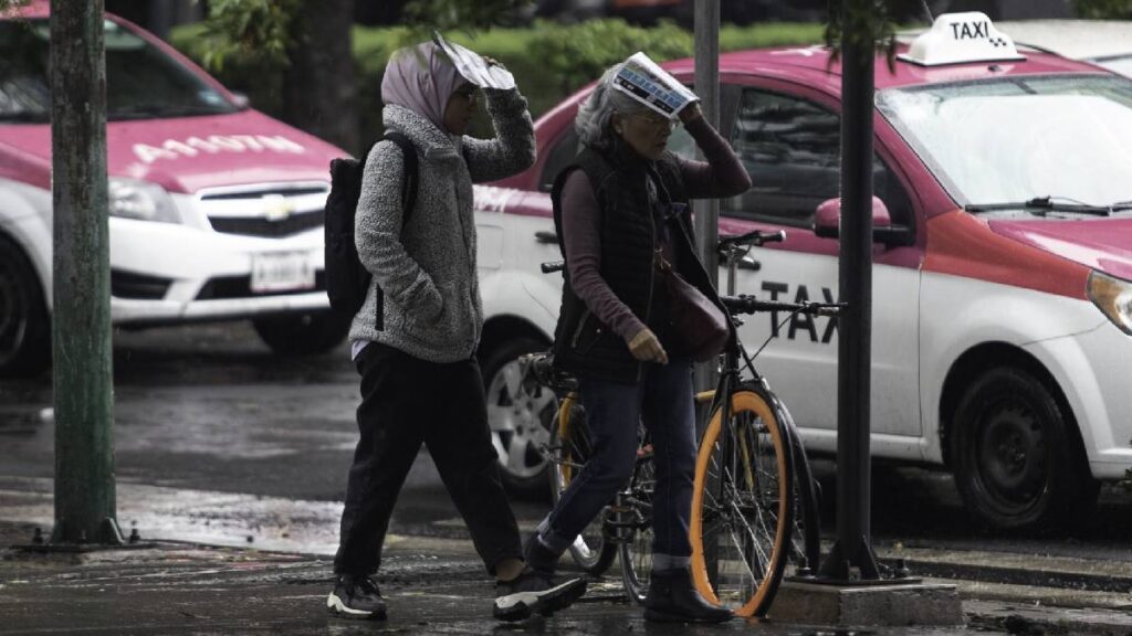 Lluvias y chubascos en CDMX