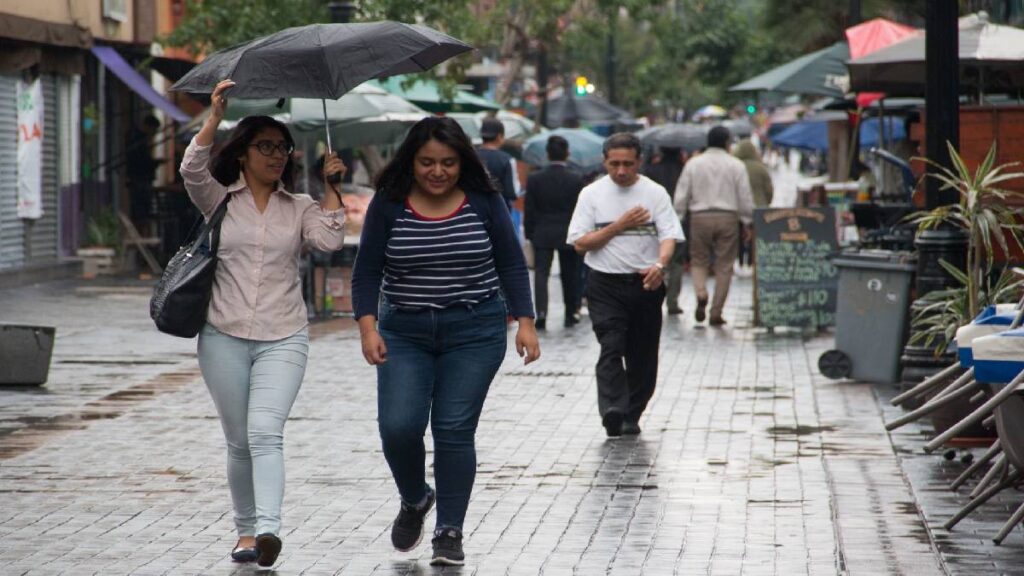 Lluvias y chubascos en la CDMX