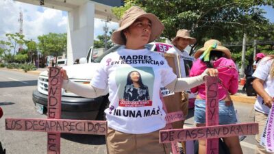 Manifestantes por desaparecidos en México