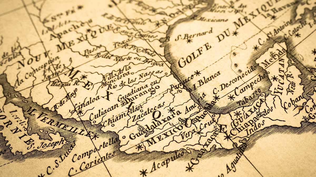 Estas imágenes muestran cómo eran los primeros mapas de México y cómo ha cambiado el territorio