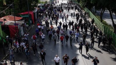 Marcha de transportistas en la CDMX