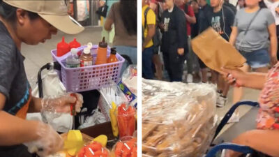Mujeres venden churros y frutas en el Metro de Nueva York