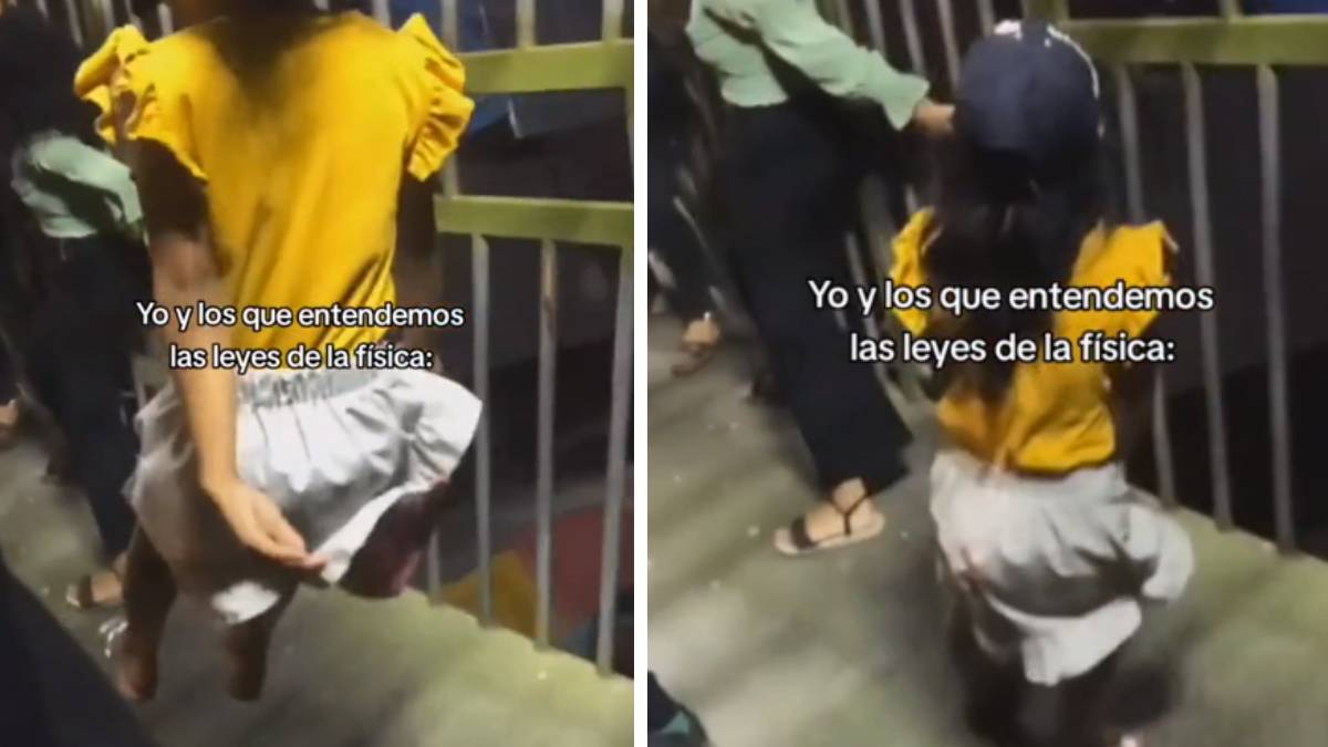 ¡No salta, vuela! Niña desafía las leyes de la gravedad en un juego mecánico