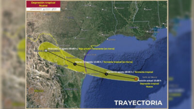 Tormenta Tropical Harold tocará al norte de Tamaulipas