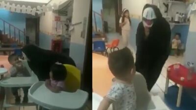 Zapopan: persona disfrazada asusta a niños en guardería; video