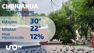 Clima en Chihuahua para el 5 de septiembre de 2023