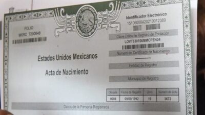 Acta de nacimiento en Zacatecas: cómo sacarla en línea
