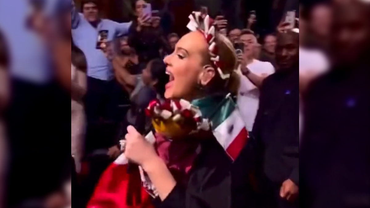Adele celebra la Independencia de México con trenzas y bandera