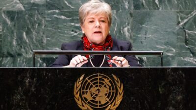 Alicia Barcena en la ONU