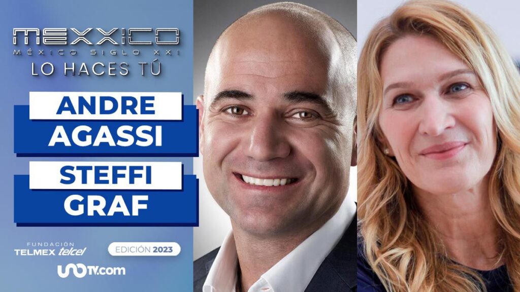 Andre Agassi y Steffi Graf juntos en México Siglo XXI 2023