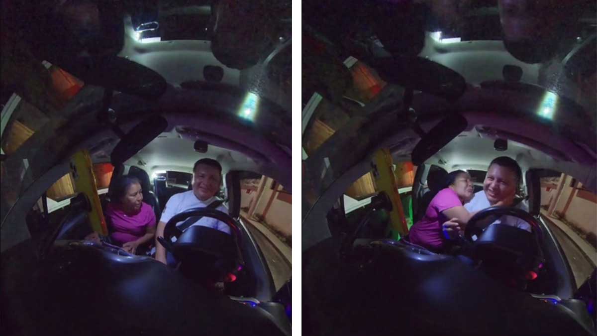 “Eres un ángel de Dios, papi”: pasajera ebria intenta besar a conductor en Cancún