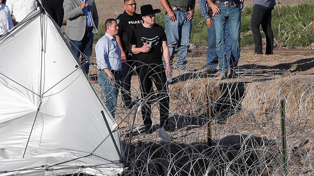 Elon Musk, dueño de Tesla, visitó Eagle Pass.