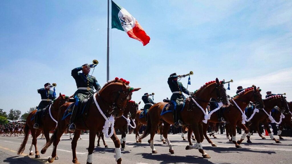 Ensayo para el desfile del 16 de septiembre