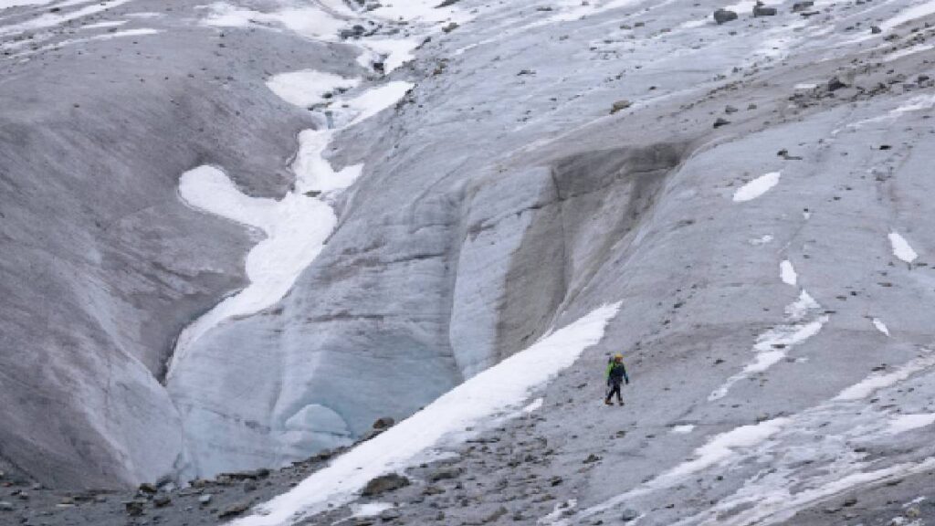 Glaciares en Suiza se derriten a niveles récord