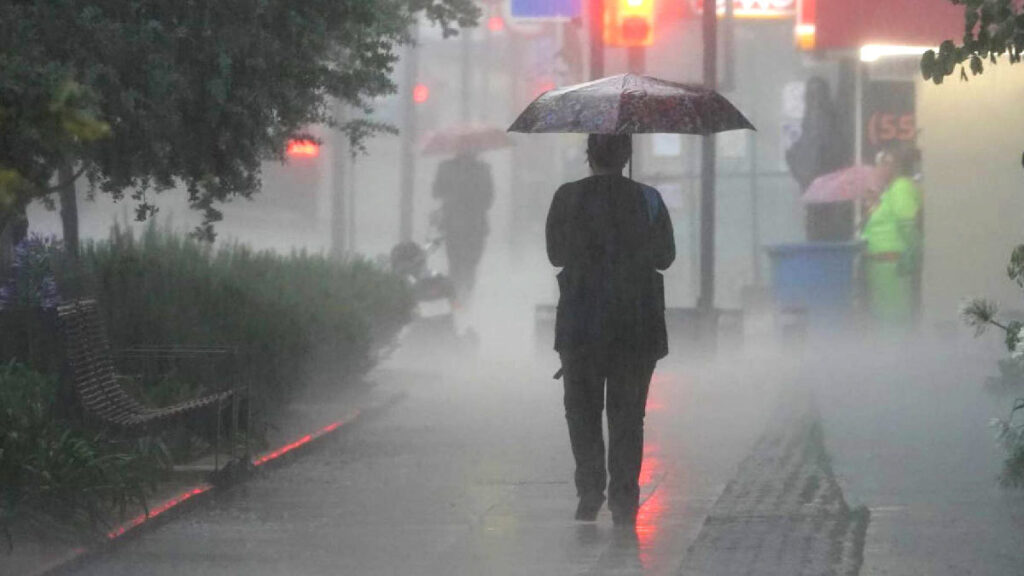 Lluvias y chubascos en CDMX