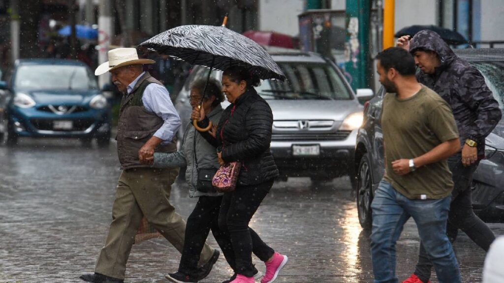 Lluvias y chubascos en CDMX