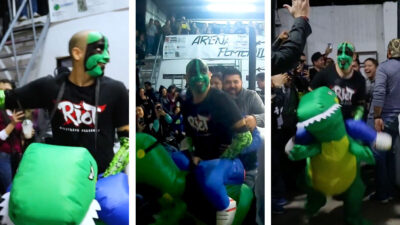 el-luchador-mr-iguana-hace-entrada-con-cancion-infantil-y-pone-a-bailar-al-publico-en-monterrey