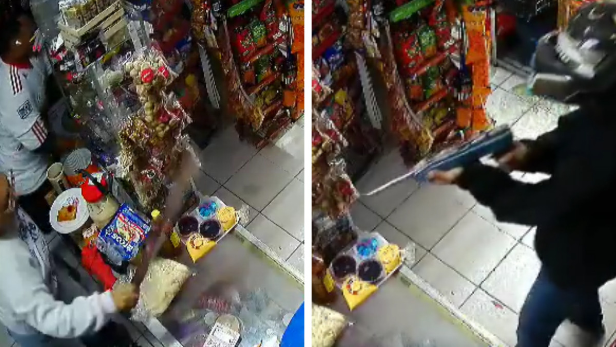 Asaltante terminó sorprendido: mujer se defiende con machete en intento de robo a su tienda