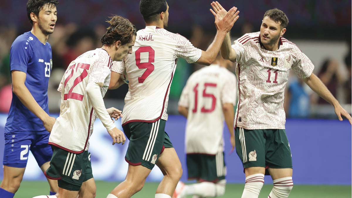 México empata 3-3 ante Uzbekistán en partido amistoso