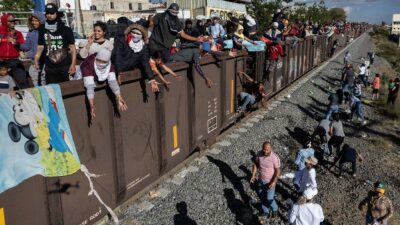 Migrantes se pueden mover por el tren que estaba varado en Aguascalientes
