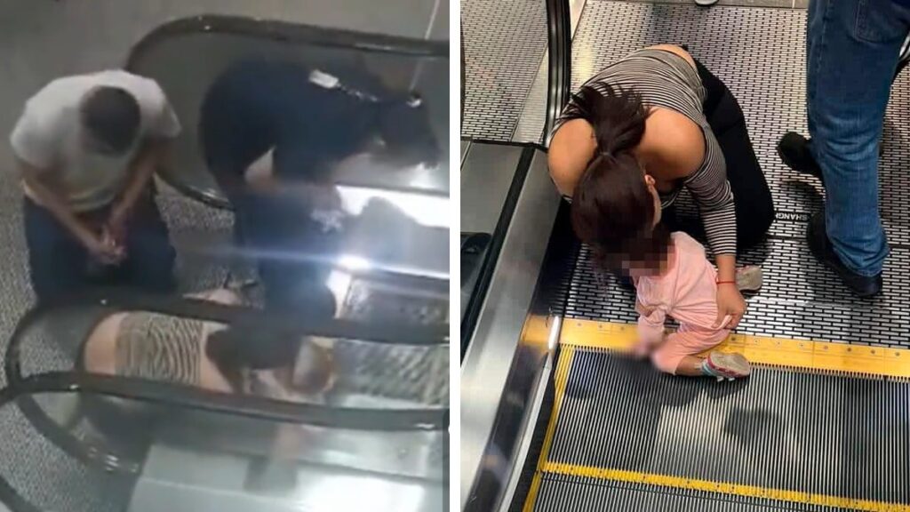 Dedos de niña quedan atrapados en centro comercial de El Salvador