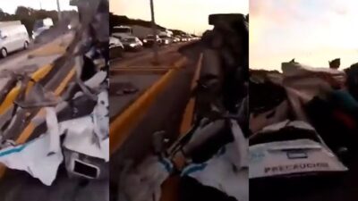Quintana Roo: fuerte accidente se registra en la carretera federal 307