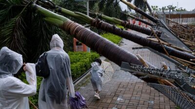 Tifón Saola se debilita a su paso por el sur de China: Hong Kong escapa de golpe directo