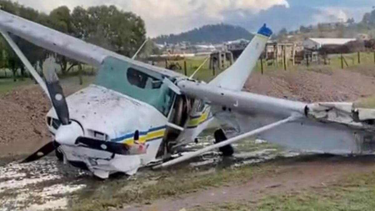 Se desploma avioneta de Los Varones de Culiacán en Durango y el momento queda grabado en video
