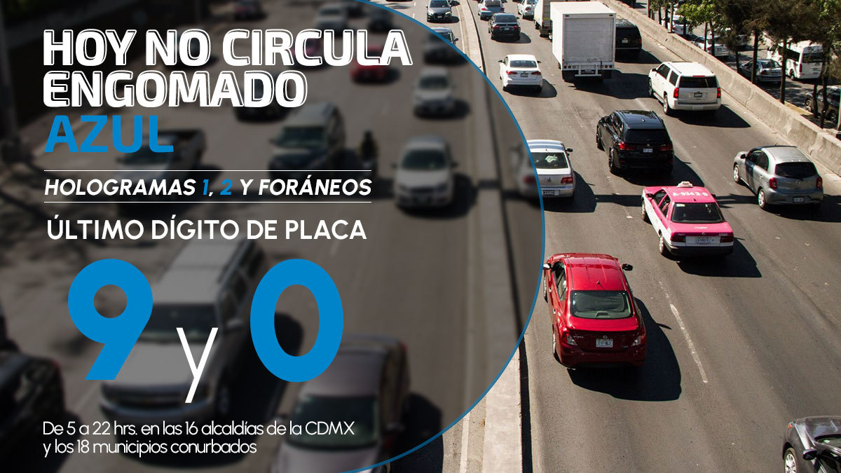 ¿Qué terminación de placas descansa? Hoy No Circula, CDMX y Edomex, viernes 15 de septiembre de 2023