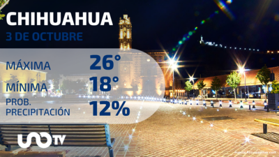 Clima en Chihuahua para el 3 de octubre de 2023