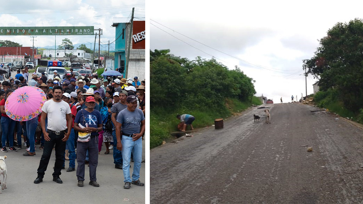 Liberan a retenidos en Altamirano, Chiapas y levantan bloqueos carreteros
